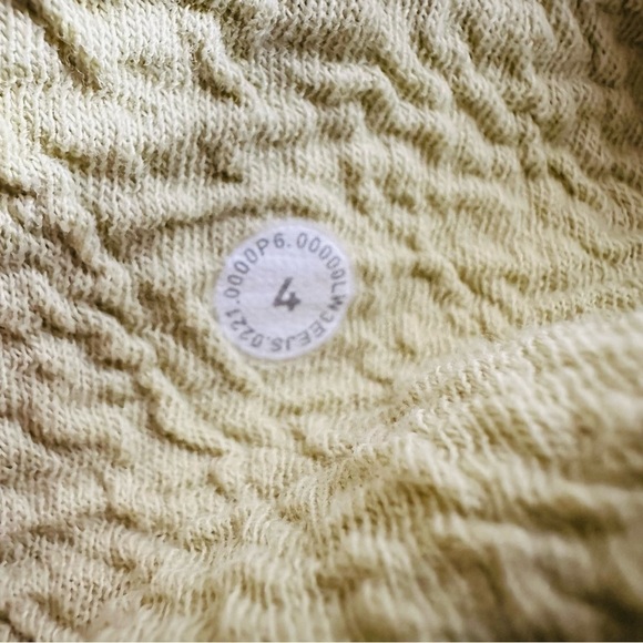 Lululemon Top Textured Crewneck Pullover Sweatshirt Dew Green Light Size 4 Small - Picture 7 of 7